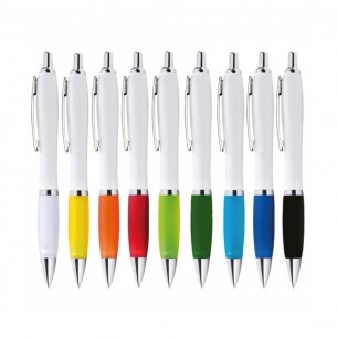 PENNA PLASTICA BIANCA+CLIP METALLO PH-126 | Publigest snc