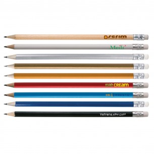 Matita in legno con gommino PR-70 personalizzabile | Publigest snc