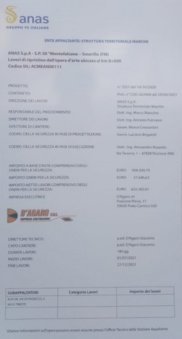 Cartello da cantiere mt 2x1