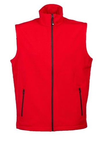 Gilet in softh shell a due strati impermeabile personabilizzabile