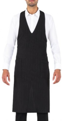 Grembiule uomo gessato con pettorina - Publigest