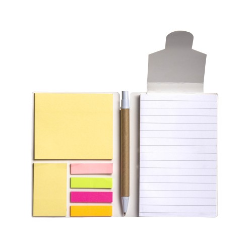 Block notes in carta con copertina arcobaleno