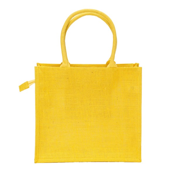 Borsa in juta con manici in cotone