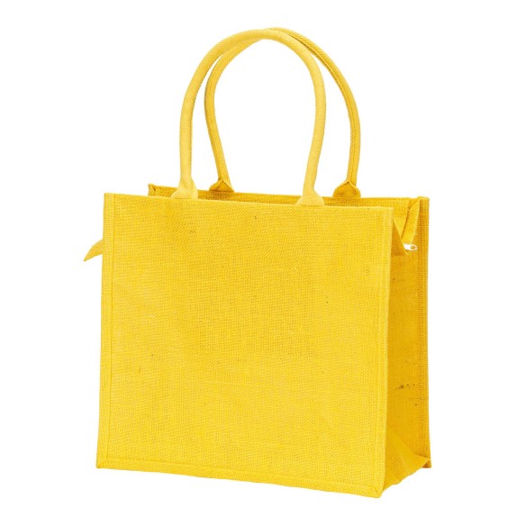 Borsa in juta con manici in cotone