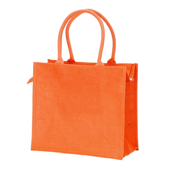 Borsa in juta con manici in cotone