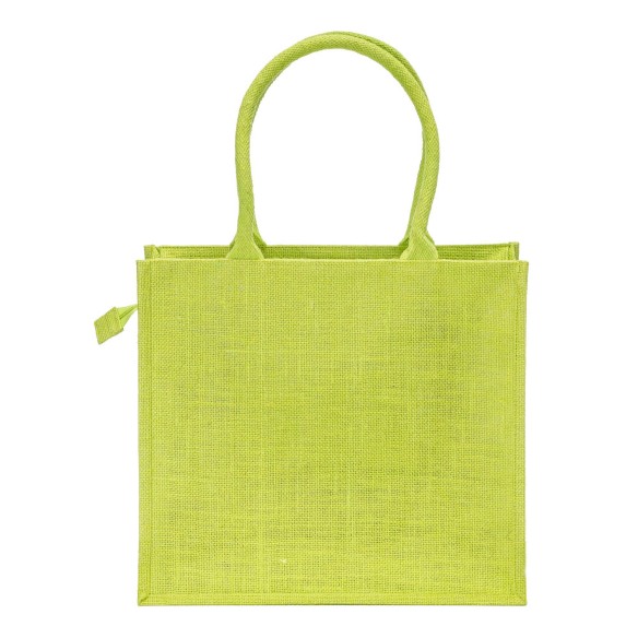 Borsa in juta con manici in cotone