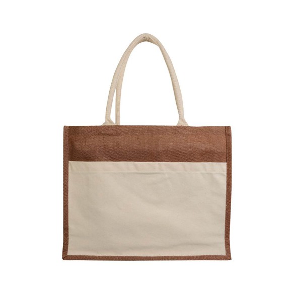 Borsa in juta con interno in PVC