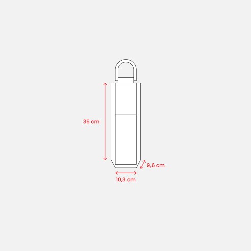 Borsa portabottiglia in juta