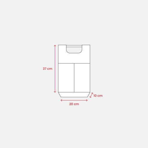 Borsa portabottiglie in juta