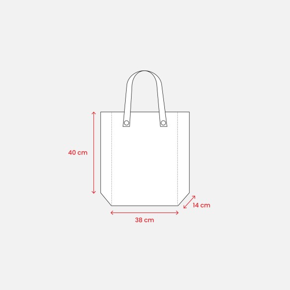 Shopper ripiegabile con soffietto in TNT