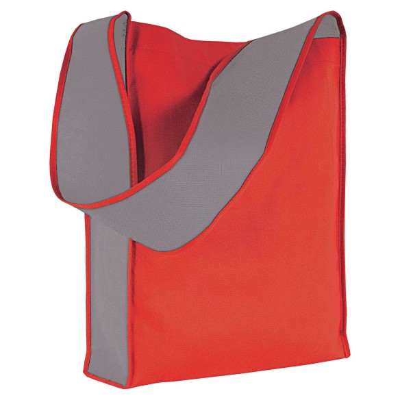 Borsa shopper bicolore in TNT