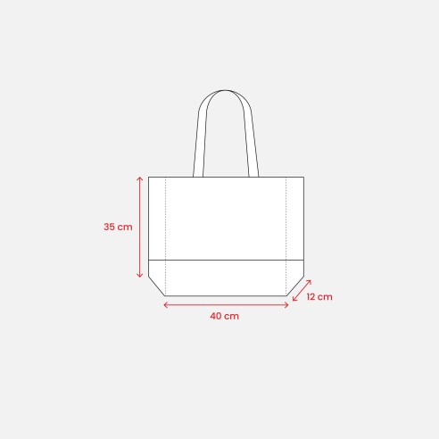 Shopper con soffietto in TNT