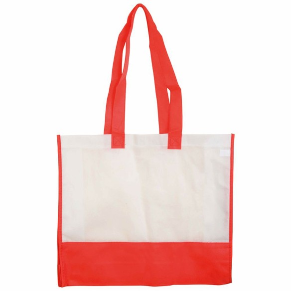 Shopper con soffietto in TNT