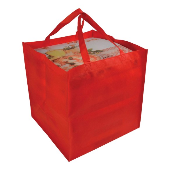 Shopper in formato cartone da pizza in TNT