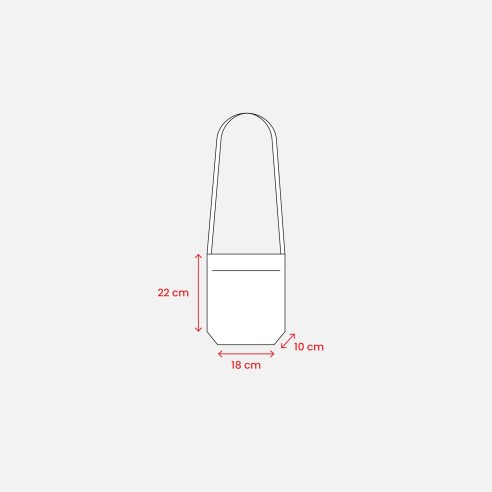 Portabicchiere da degustazione da collo in TNT