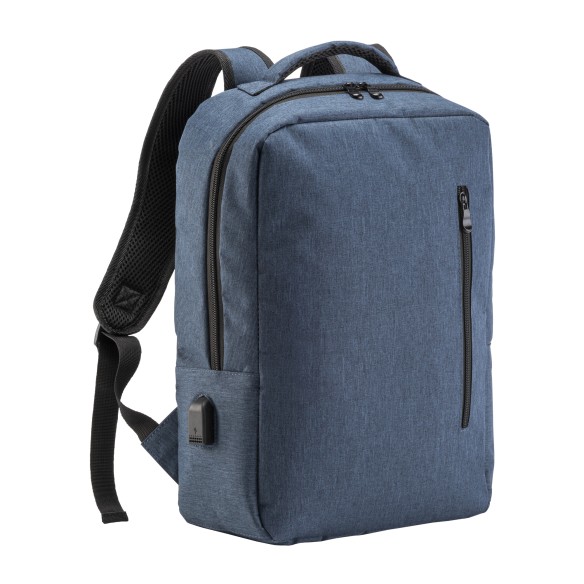 Zaino porta PC poliestere two tone con porta USB esterna