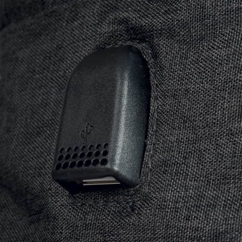 Zaino porta PC poliestere two tone con porta USB esterna