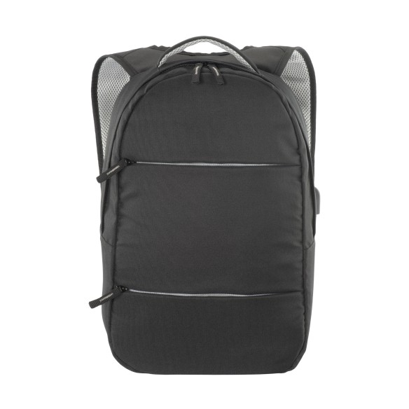 Zaino porta PC (15”) in poliestere 600D con porta USB