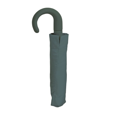 Mini ombrello automatico con manico curvo gommato