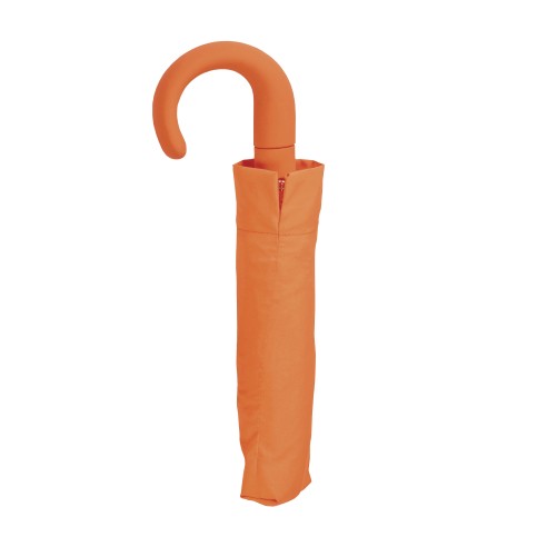 Mini ombrello automatico con manico curvo gommato