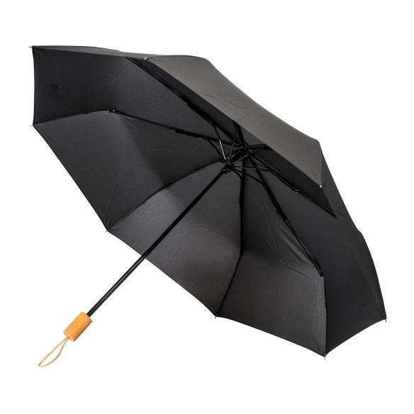 Ombrello manuale in Rpet con manico in legno