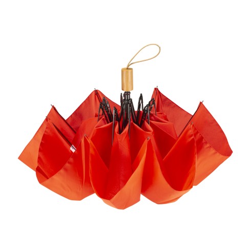 Ombrello manuale in Rpet con manico in legno