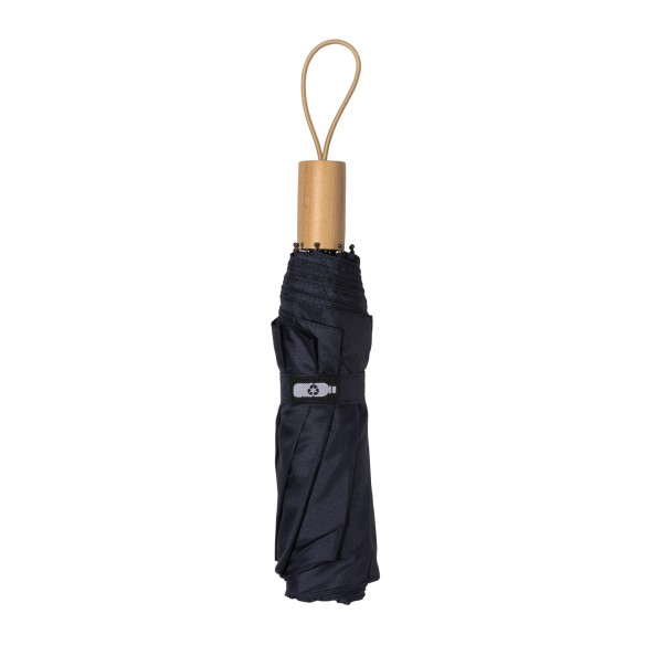 Ombrello manuale in Rpet con manico in legno