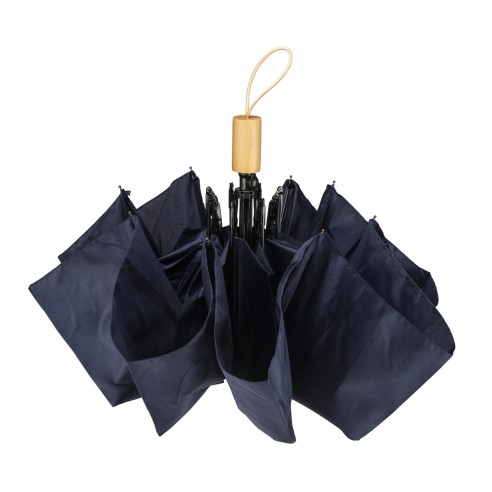 Ombrello manuale in Rpet con manico in legno