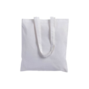 Shopper in cotone con manici lunghi