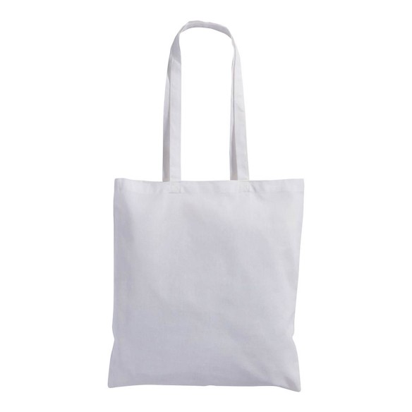 Shopper in cotone con manici lunghi