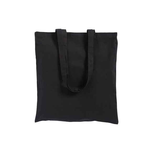 Shopper in cotone con manici lunghi
