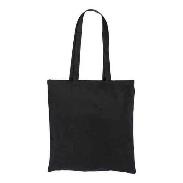 Shopper in cotone con manici lunghi