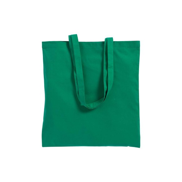 Shopper in cotone con manici lunghi