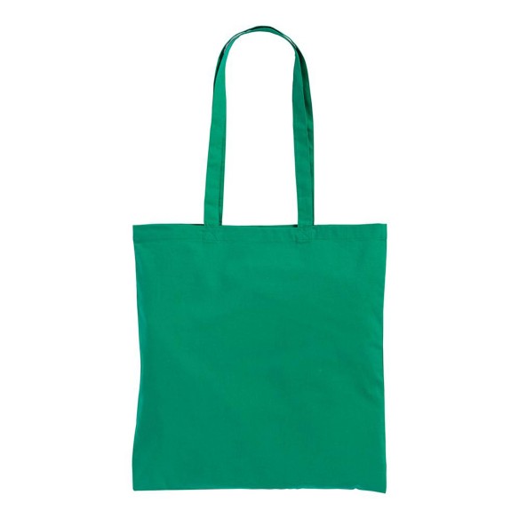 Shopper in cotone con manici lunghi
