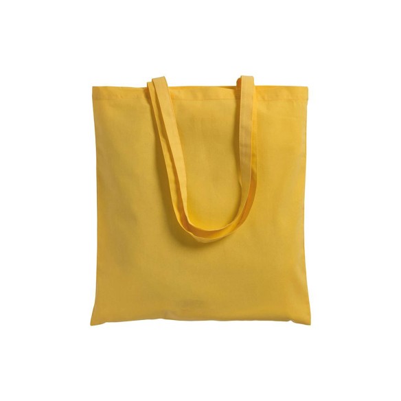 Shopper in cotone con manici lunghi