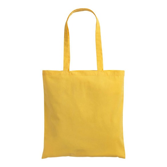 Shopper in cotone con manici lunghi