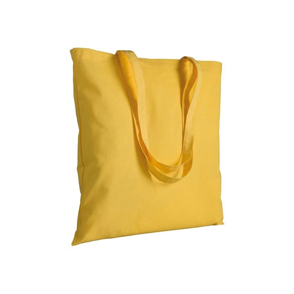 Shopper in cotone con manici lunghi