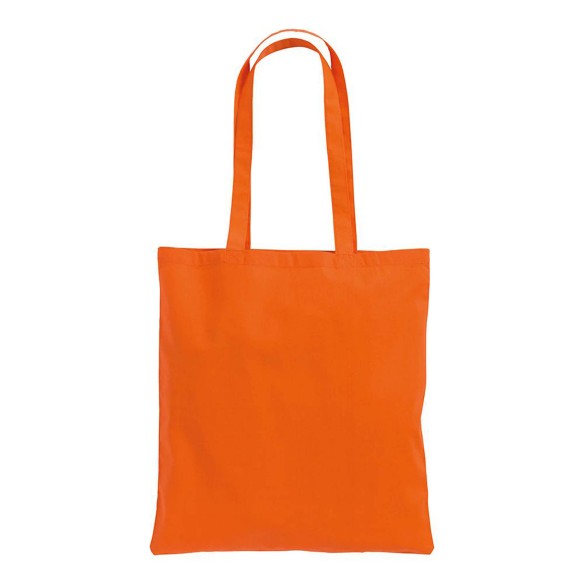 Shopper in cotone con manici lunghi