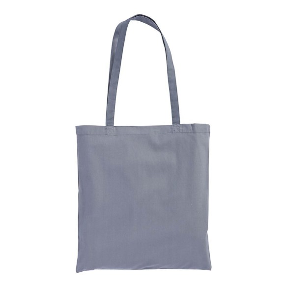 Shopper in cotone con manici lunghi