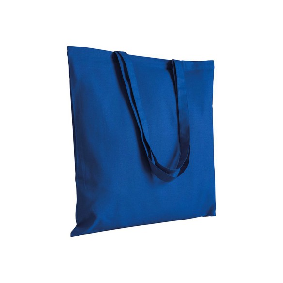 Shopper in cotone con manici lunghi