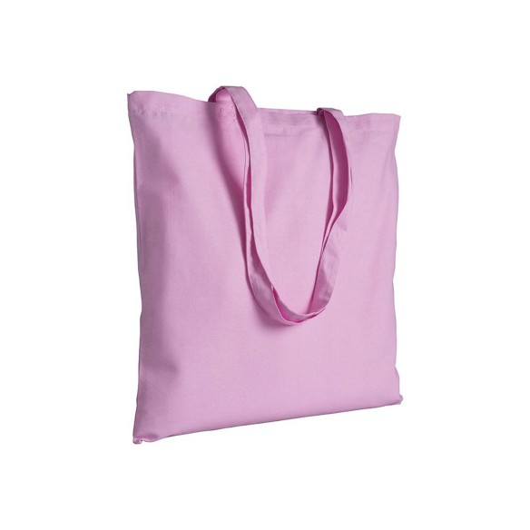 Shopper in cotone con manici lunghi