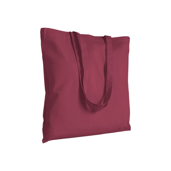 Shopper in cotone con manici lunghi