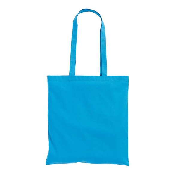 Shopper in cotone con manici lunghi
