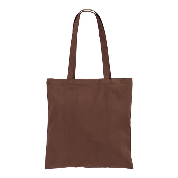 Shopper in cotone con manici lunghi