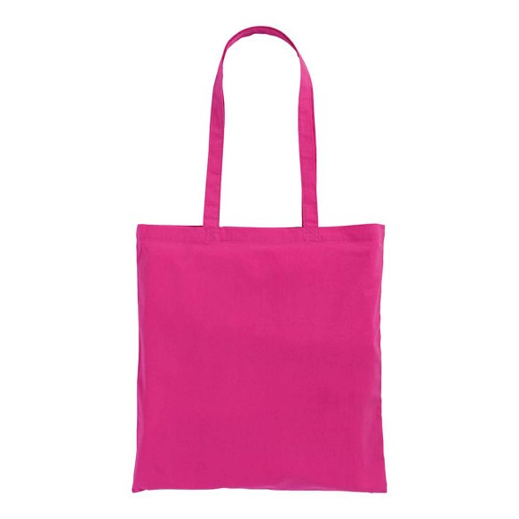 Shopper in cotone con manici lunghi
