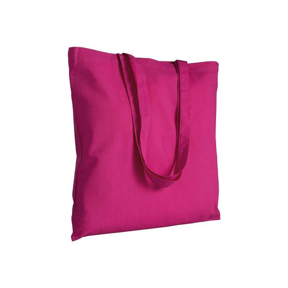 Shopper in cotone con manici lunghi