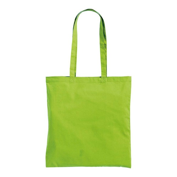 Shopper in cotone con manici lunghi