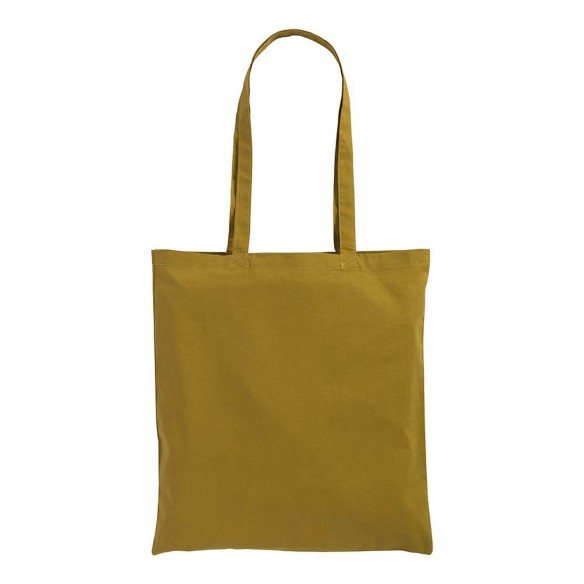 Shopper in cotone con manici lunghi