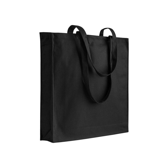 Shopper con soffietto in cotone