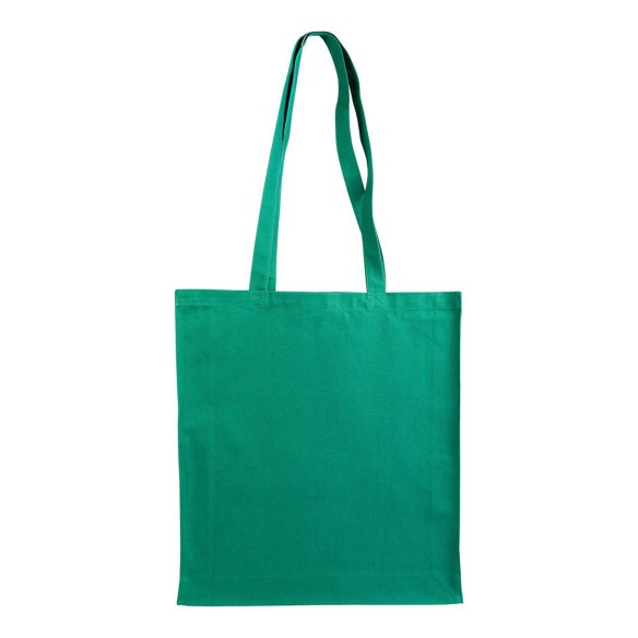 Shopper con soffietto in cotone